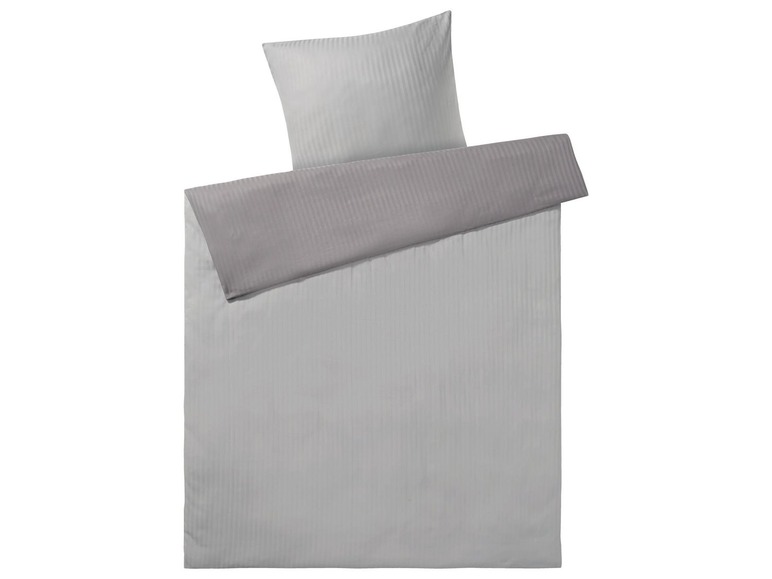 Gehe zu Vollbildansicht: MERADISO® Bettwäsche, 155 x 220 cm Deckenbezug, mit Streifendamast aus reiner Baumwolle - Bild 6