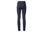 Dunkelblaue Skinny Jeans mit hoher Taille.