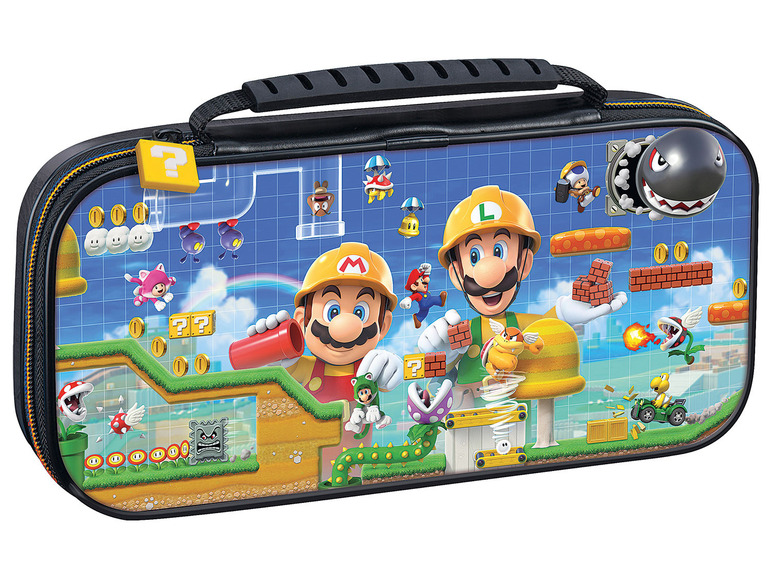 Gehe zu Vollbildansicht: Bigben Nintendo Switch Travel Case, Transporttasche inkl. 1x4-Spiele-Game-Box, 1x 2-Micro-SD-Card-Box - Bild 23