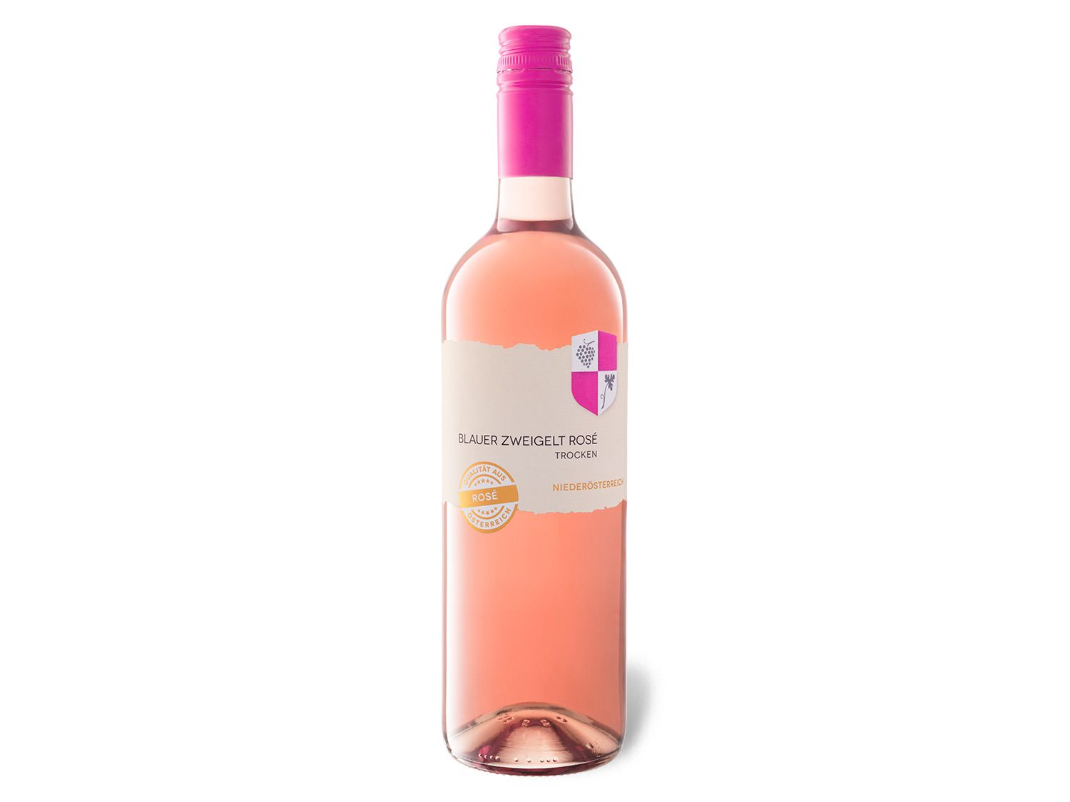Wappen-Serie Blauer Zweigelt Rosé trocken, Roséwein 2022 Wein & Spirituosen Lidl DE