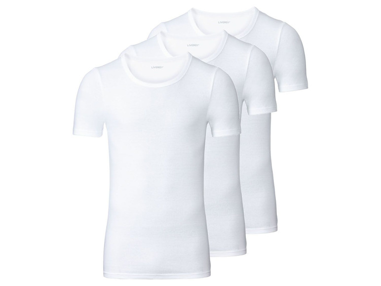 Gehe zu Vollbildansicht: LIVERGY® Unterhemden Herren, 3 Stück, aus Baumwolle - Bild 6