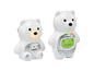 Zwei weiße Teddybär-Babyphone von Vtech.
