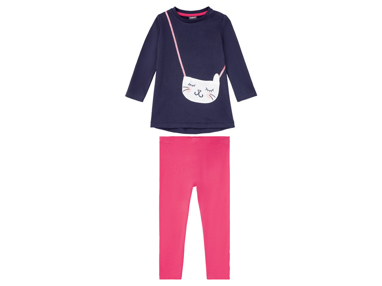 Gehe zu Vollbildansicht: lupilu® Kleinkinder Mädchen Set, mit Baumwolle - Bild 1
