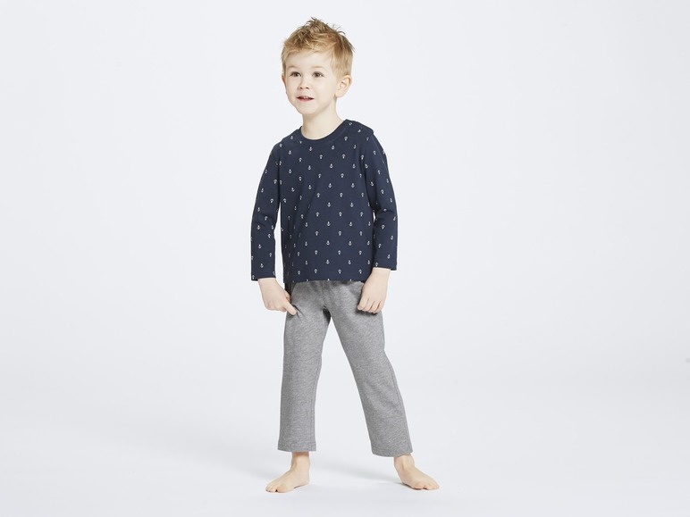 Gehe zu Vollbildansicht: LUPILU® Jungen Schlafanzug, 2 Stück, enthält Bio-Baumwolle - Bild 11