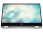 Ein silberner HP Pavilion Laptop mit Touchscreen.