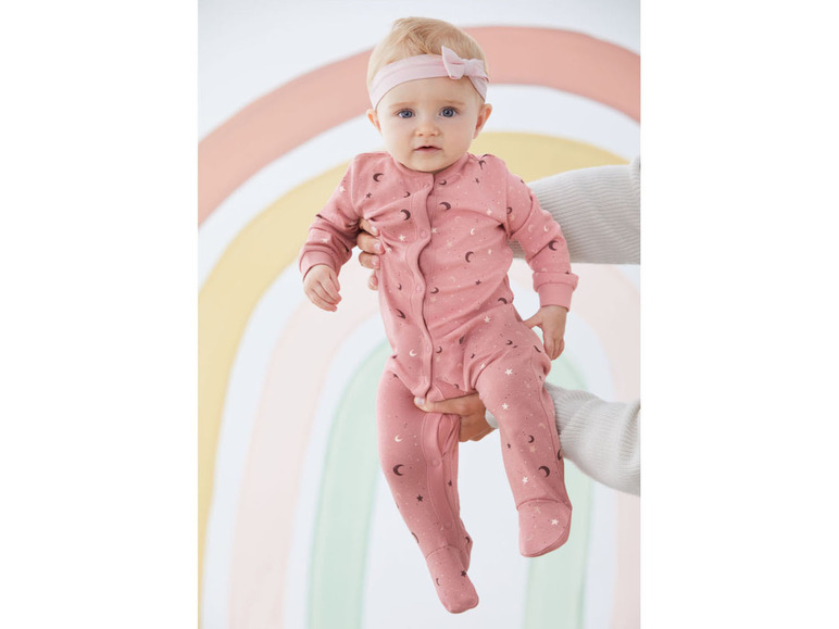 Gehe zu Vollbildansicht: LUPILU® Baby Mädchen Schlafoverall, aus reiner Bio-Baumwolle - Bild 11