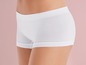 Weiße Damen-Boxershorts mit breitem Bund
