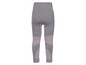 Graue Leggings mit rosafarbenen Details für Sport.
