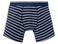 Blau-weiße Boxershorts mit Streifen
