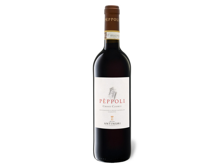 [Qualitätssicherung und kostenloser Versand] Marchesi Antinori Pèppoli DOCG Classico trocken, 2018 Rotwein Chianti