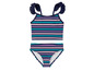 Gestreiftes Badeanzug mit Rüschen für Mädchen.