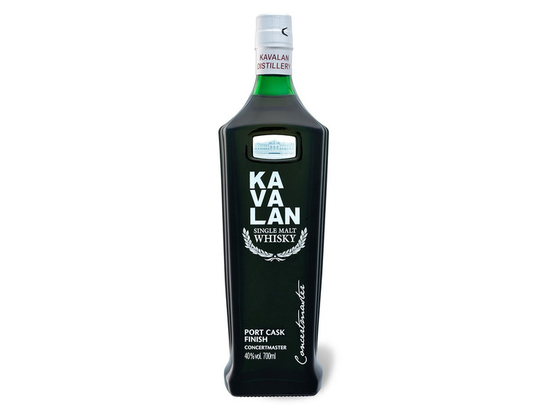 Geschenkbox Single Vol Kavalan Port mit Finish 40% Cask Malt Concertmaster Whisky