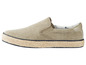 Beige Canvas Slipper mit Espadrille-Sohle
