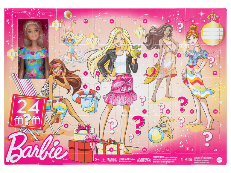 Gehe zu Vollbildansicht: Barbie Adventskalender, inkl. Puppe - Bild 1