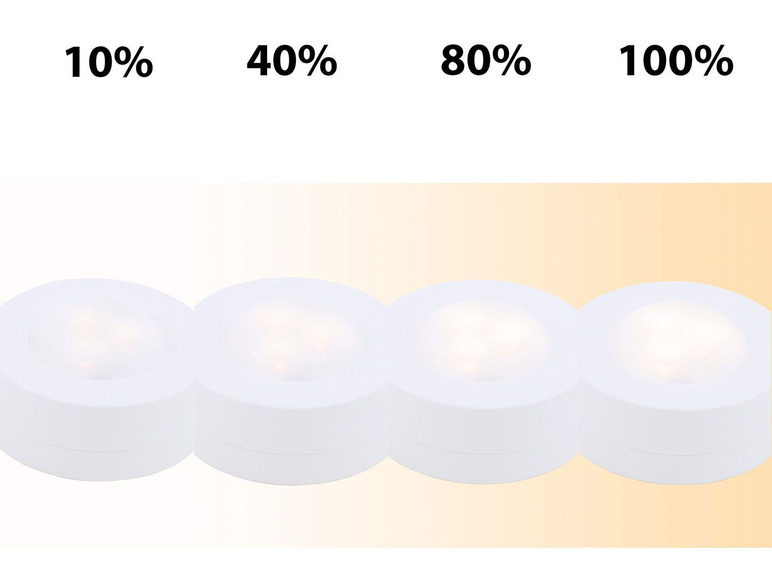 Gehe zu Vollbildansicht: Briloner LED universal Schrankleuchten, Unterbauleuchten mit Fernbedienung, dimmbar, Timerfunktion, batteriebetrieben - Bild 3
