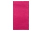Eine rosa Badematte mit Rippen.