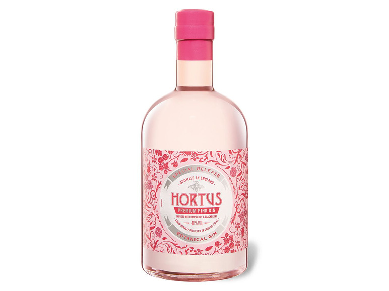 Gehe zu Vollbildansicht: Hortus Premium Pink Gin 40% - Bild 1