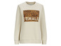 Beigefarbener Pullover mit Leopardenmuster und dem Schriftzug 'FEMALE'.