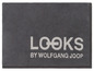 Grauer Handtuch mit dem Logo 'Looks by Wolfgang Joop'.