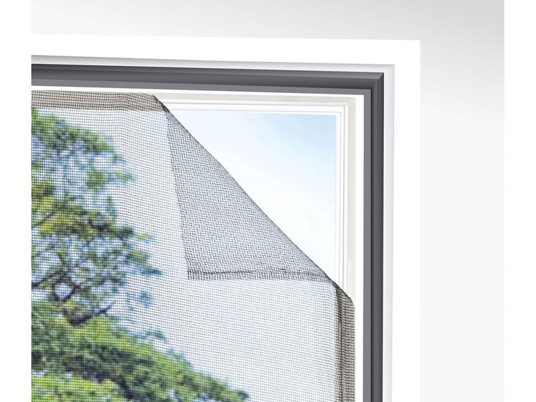 Gehe zu Vollbildansicht: Fliegengitter, 2 Stück, 130 x 150 cm, mit Klettbänder - Bild 3