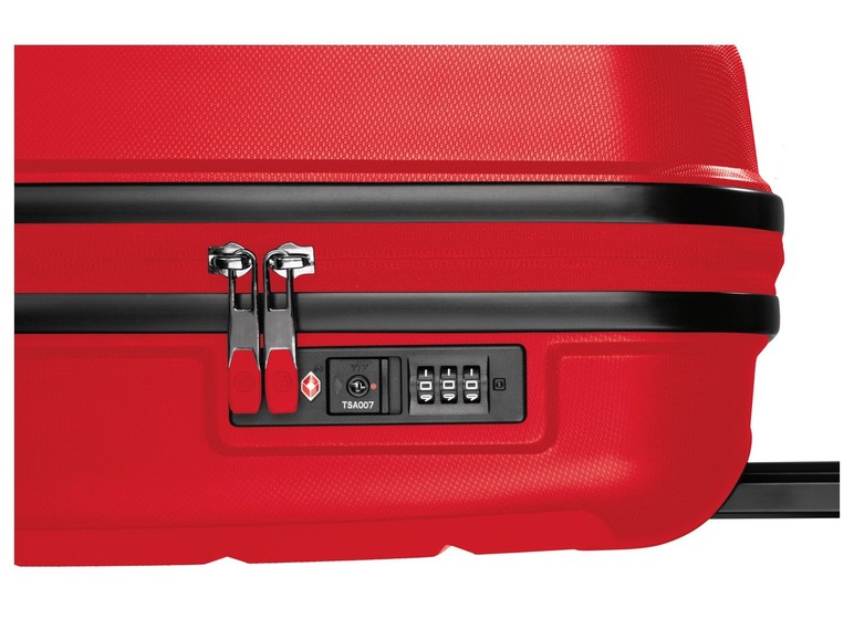 Gehe zu Vollbildansicht: TOPMOVE® Koffer, 30 L Volumen, bis 10 kg Füllgewicht, 4 Rollen, Polypropylen-Schale, rot - Bild 6