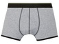 Graue Boxershorts mit schwarzem und grünem Bund