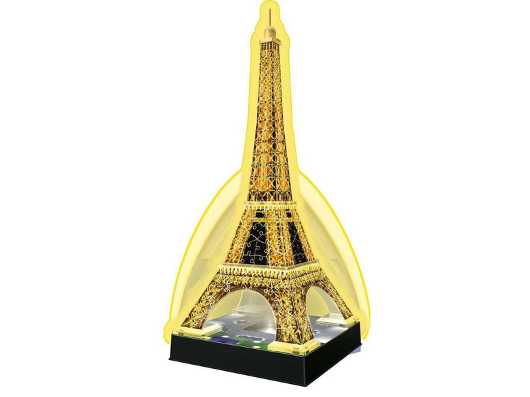 Gehe zu Vollbildansicht: Ravensburger 3D Puzzle Eiffelturm bei Nacht - Bild 3