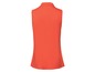Oranfarbenes, ärmelloses Poloshirt für Damen