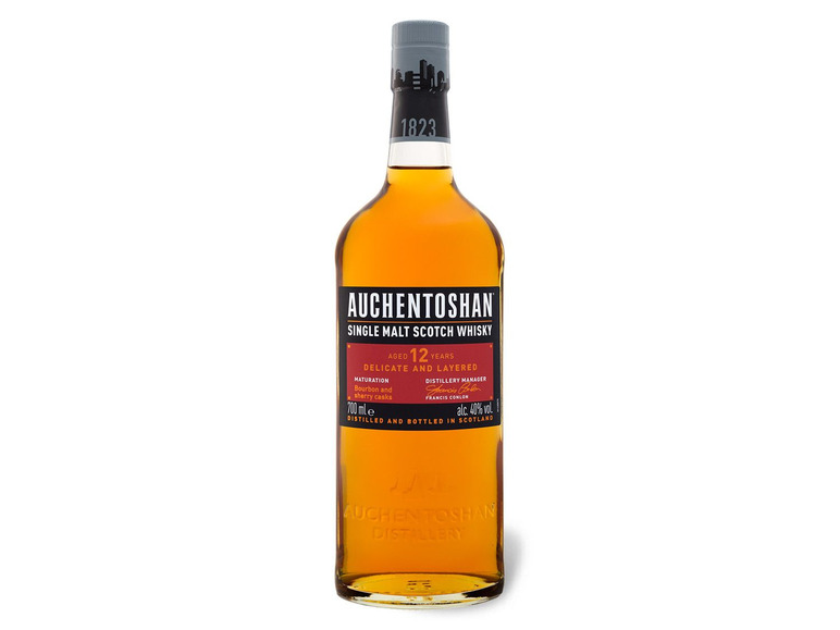 Auchentoshan Lowland Single Malt 40% Scotch Jahre Whisky Vol 12 mit Geschenkbox