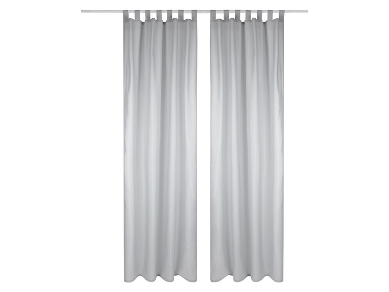 Gehe zu Vollbildansicht: MERADISO® Vorhang, 2-teilig, 135 x 265 cm, mit Schlaufen, blickdicht, mit Baumwolle - Bild 8