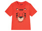 Ein rotes T-Shirt mit Tiger-Motiv für Babys.