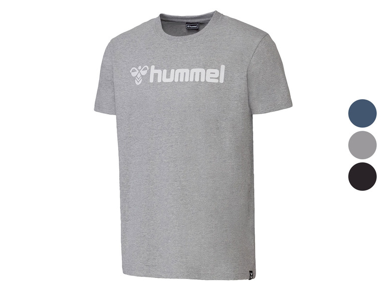 Gehe zu Vollbildansicht: Hummel Herren T-Shirt, mit gedrucktem Logo - Bild 1