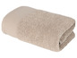 Ein beigefarbenes Handtuch, gefaltet