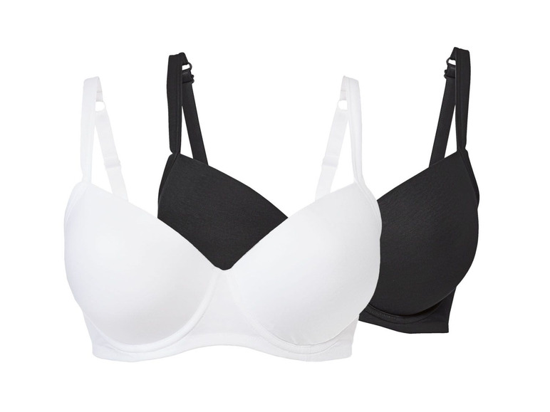 Gehe zu Vollbildansicht: ESMARA® Bügel BHs Damen, 2 Stück, verstellbare Träger - Bild 10