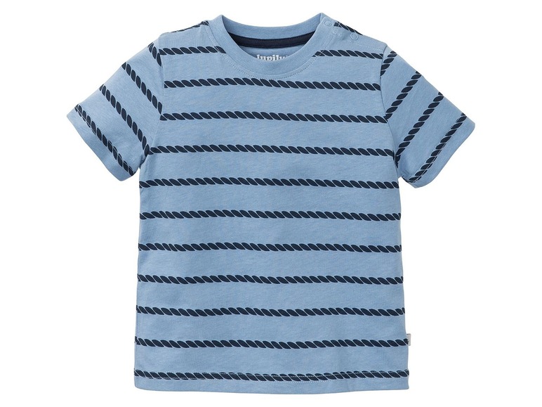 Gehe zu Vollbildansicht: LUPILU® T-Shirts Jungen, 4 Stück, weiche Single-Jersey-Qualität, hoher Bio-Baumwollanteil - Bild 12