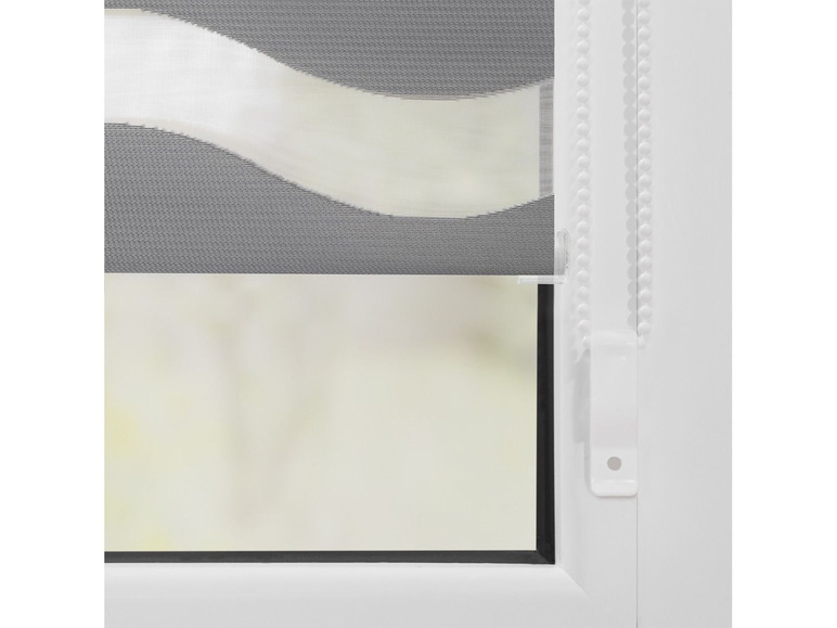Gehe zu Vollbildansicht: Lichtblick Duo Rollo Welle Klemmfix, ohne Bohren, ab 45 x 150 cm - Bild 15