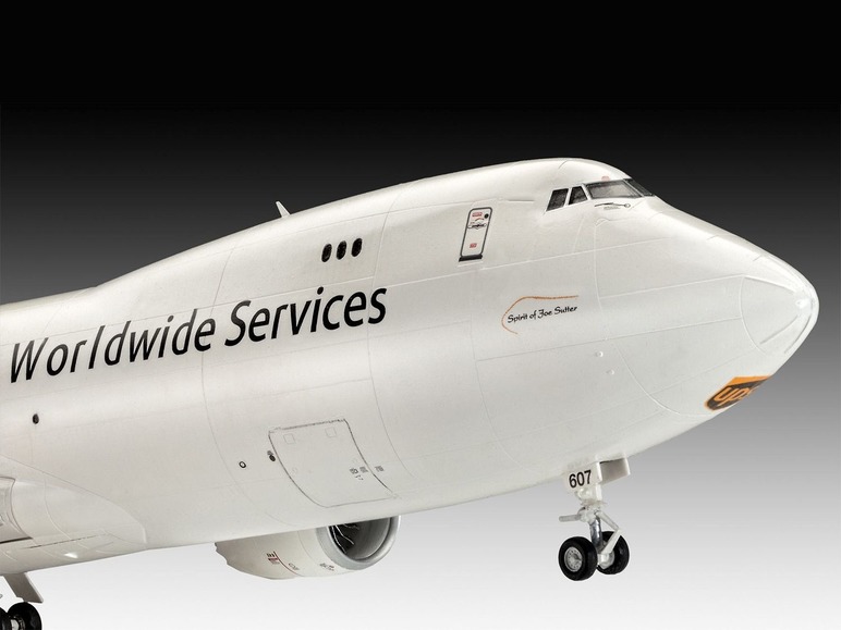 Gehe zu Vollbildansicht: Revell Modellbausatz »Boeing 747-8F UPS«, Flugzeug, Maßstab 1:144, ab 14 Jahren - Bild 8