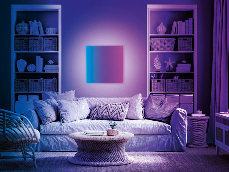 Gehe zu Vollbildansicht: LIVARNO HOME Panel LED »Frameless«, mit RGB und Farbverlauf - Bild 3