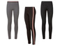 Drei Paar Leggings, darunter eine mit Miami Florida Print.