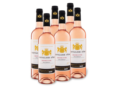 6 x 0,75-l-Flasche Weinpaket Chevalier d'Or Pays d'Hérault rosé IGP trocken, Roséwein