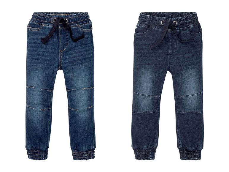 Gehe zu Vollbildansicht: LUPILU® Kleinkinder Sweatdenim Jungen, elastischer Bund mit Kordelzug, mit Baumwolle - Bild 1