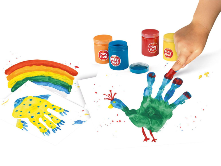 Gehe zu Vollbildansicht: Playtive Fingermalfarben - Bild 2
