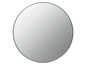 Runder Spiegel mit schwarzem Rahmen