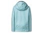 Eine hellblaue Regenjacke mit Kapuze der Marke Regatta.