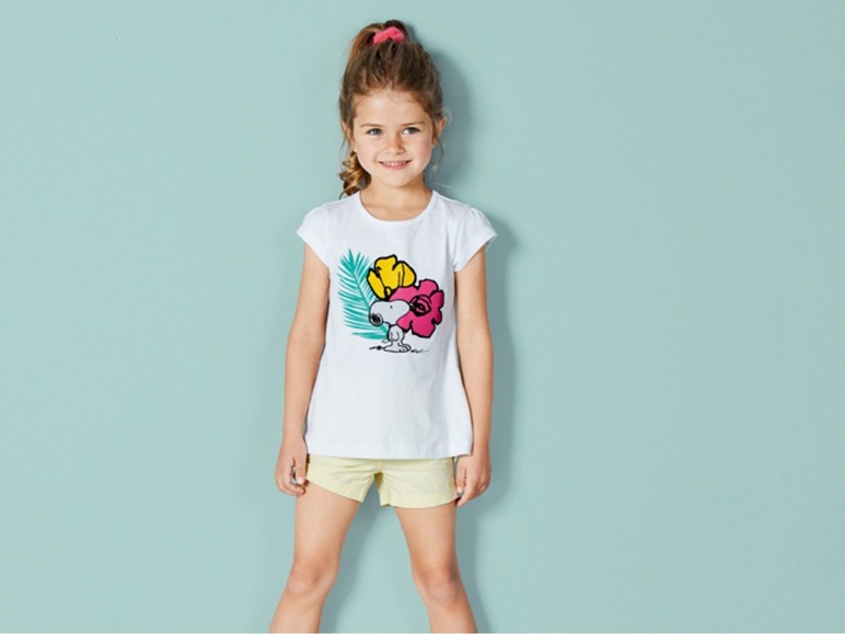 Gehe zu Vollbildansicht: Kinder T-Shirt Mädchen, in Single-Jersey-Qualität, aus reiner Baumwolle - Bild 3
