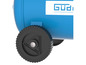 Blauer Kompressor mit Rädern der Marke Guidi.