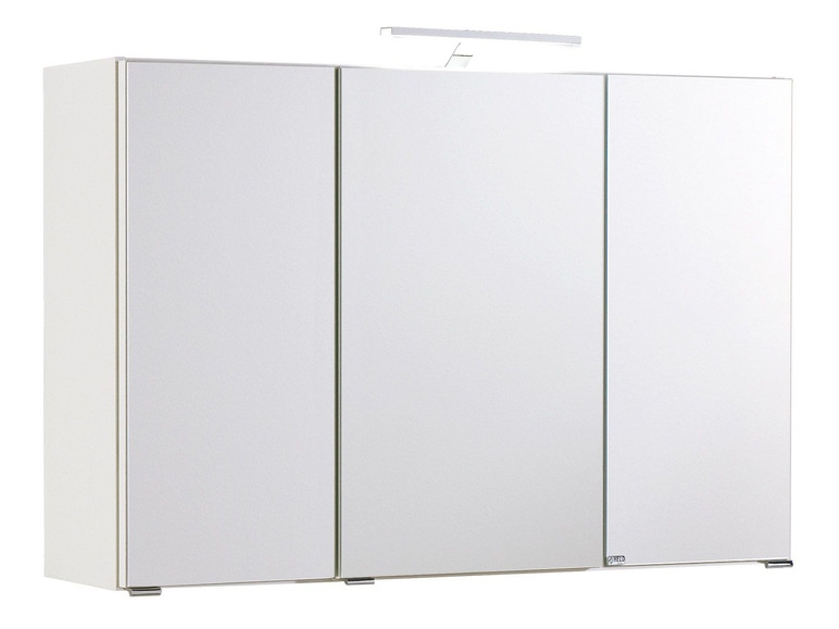 Gehe zu Vollbildansicht: HELD Spiegelschrank »Parma 3D«, mit 3 Spiegeltüren, 6 Glas-Einlegeböden, 1 Aufbauleuchte - Bild 2