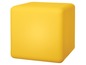 Ein gelber Würfel, möglicherweise ein 3D-Modell.