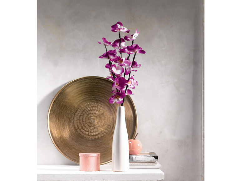 Gehe zu Vollbildansicht: MELINERA® Vase, mit Frühlingszweig und LED-Beleuchtung, Batteriebetrieb, aus Keramik - Bild 6