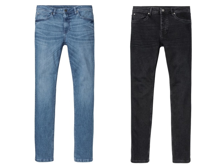 Gehe zu Vollbildansicht: LIVERGY® Jeans Herren, Slim Fit, im 5-Pocket-Style, mit Baumwolle und Elasthan - Bild 1